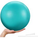 Pure Health Egzersiz Fitness İsviçre Yoga Topu - Ev Spor Salonu için El Pompalı Patlama Önleyici Ekstra Kalın - Yoga, Pilates, Fitness, Hamilelik ve Doğum için Doğum Topu (Açık Deniz Mavisi, 23 cm)
