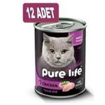 Pure Life 12x400 gr Tavuklu Plus Kedi Konserve