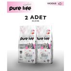 Pure Life Plus Somonlu Kısırlaştırılmış Yetişkin Kedi Maması 1.5 KG x2 PR-LF-PLS-SMNL-10