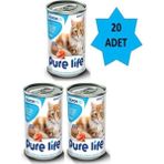 Pure Life Somon Balıklı Püre Kedi Maması 400 Gr X 20 Adet