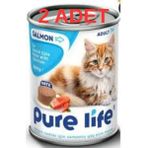Pure Life Somonlu Pate Kedi Konserve Mama 400G 2adet