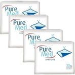 Pure Med 60X90 Köpek Çiş Pedi 30'LU (120 Adet) Hast Altı Koruyucu Bez Premium Kalite