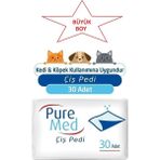Pure Med 90X180 cm Kedi Köpek Çiş Pedi 30 Adet