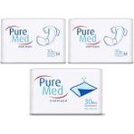 Pure Med Belbantlı Yetişkin Hasta Bezi Medium Orta Boy 60 Adet + Yatak Koruyucu Örtü 60X90 cm 30 Adet