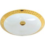 Pure Paris Gold Desenli Hilton Lavabo Tr-118