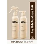 Pure Project Saç Şekillendirme Seti | Esnek Tutuşlu Saç Jölesi 200 ml + Ultra Güçlü Saç Spreyi 200 ml
