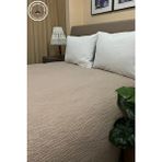 Pure Serisi Çift Kişilik Müslin Yatak Örtüsü (220×240) %100 Pamuk, 4 Kat, Doğal Nefes Alabilen Kumaş - Bej - 220 x 240 cm