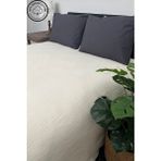 Pure Serisi Çift Kişilik Müslin Yatak Örtüsü (220×240) %100 Pamuk, 4 Kat, Doğal Nefes Alabilen Kumaş - Krem - 220 x 240 cm
