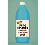 Pure Worship 2025 JW Regional Special Convention Notebook for Jehovah's Witnesses, Retro Water Bottle Edition