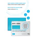 Pureandshine Akne & Siyah Nokta Karşıtı Sabun - Salisilik Asit & Çay Ağacı Yağı 120g + Hediye Kese