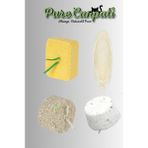 PureCanpati Enerji Blok-Mineral Blok-Kalsiyum Blok-Mürekkep Balığı (Kalamar) Kemiği 7-8cm ve Tutacak - 1 Adet