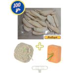 PureCanpati Kalamar Kemiği 100 Gram+Mineral Blok ve Portakallı Enerji Blok (Muhabbet,paraket,kanarya Seti)