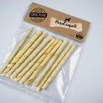 PureCanpati Köpek Kemiği Beyaz Burgu Çubuk 12cm 10'lu Paket Tüm Irklar için