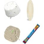 PureCanpati Mineral Blok-Kalsiyum Blok-Meyveli Kraker-Mürekkep Balığı (Kalamar) Kemiği 7-8cm ve Tutacak