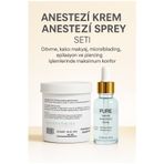 Puredermine Anestezi Krem & Anestezi Sprey Seti – Dövme, Kalıcı Makyaj, Epilasyon ve Microblading İçin Büyük Boy