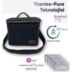 PUREFROST Anne Sütü Biberon Mama Saklama Soğutucu Termos Termal Çanta/5 Adet Thermo-pure Jel Paket Pf4 Baby