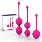 Pureloveadult 3 Lü Kegel Egezersiz Topu Seti Vajina Sıkılaştırıcı Bilyeli Kegel Topları Gizli Kargo