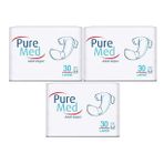PureMed Bel Bantlı Tekstil Yüzey Large 30x3 Adet Hasta Bezi