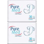 PureMed Bel Bantlı Tekstil Yüzey Large 60 Adet Hasta Bezi