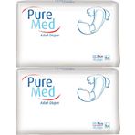 PureMed Bel Bantlı Tekstil Yüzey XL Extra Large 60 Adet 2PKx30 Hasta Bezi
