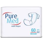 PureMed Belbantlı 60 Adet Medium Yetişkin Hasta Bezi