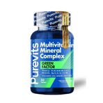 Purevits Green Factor Multivitamin Minarel Complex - Keratin - Hyaluronik Asit – Folik Asit – 30 Adet