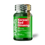 Purevits Kırmızı Kore Ginseng- Korean Red Ginseng 500 Mg – 60 Vegan Kapsül