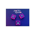 PUREYSMA 3’lü Squid Game Klavye Tuş Takımı – Mekanik Klavyelere Uyumlu Renkli Keycap Seti – Pembe Kenarlı