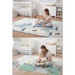 Pureza Çift Taraflı Rulo Oyun Matı 200cmx140cmx1cm Kaymaz, Darbe Emici, Su Geçirmez, Bebek ve Çocuklar İçin | (Yerli Üretim)