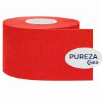 Pureza Kinesiyolojik Bandı Kırmızı/Sporcu Bantı, Ağrı Için Kas Bandı Su Ve Ter Geçirmez Spor Yapışkan Bant 5Cmx5cm
