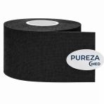 Pureza Kinesiyolojik Bandı Siyah/Sporcu Bantı, Ağrı Için Kas Bandı Su Ve Ter Geçirmez Spor Yapışkan Bant 5Cmx5cm