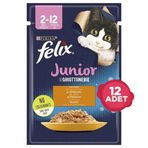 Purina 12x85 gr Felix Tavuk Etli Pouch Yavru Kedi Maması