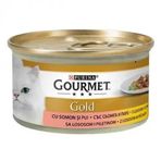 Purina 24x85 gr Gourmet Gold Parça Etli Soslu Somon Tavuk Etli Kedi Konserversi