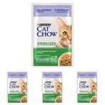 Purina Cat Chow Kuzu Etli Kısırlaştırılmış Yaş Kedi Maması 85gr 4lü paket
