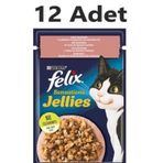 Purina Felix Sensation Somonlu ve Karidesli Pouch 12 x 85 gr Yetişkin Kedi Maması