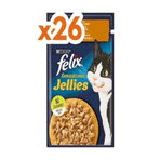 Purina Felix Sensations 26x85 gr Tavuk Etli ve Havuçlu Yaş Kedi Maması