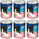 Purina Felix Somonlu ve Alabalıklı Ekonomik Konserve Yaş Kedi Maması 400 gr x 6 Adet