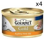 Purina Gourmet Gold Kıyılmış Hindili 4x85 gr Yaş Kedi Maması