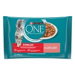 PURINA ONE Somonlu Kısırlaştırılmış Kediler İçin Yaş Kedi Maması 85 Gram, 4 Adet