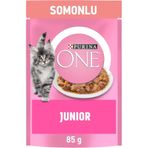 PURINA ONE Somonlu Yavru Kediler için Yaş Kedi Maması 85 Gram, 26 Adet