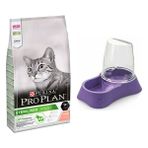 Purina Pro Plan Somonlu 3 kg Kısırlaştırılmış Kedi Maması + Evohe Mama Kabı