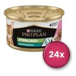 Purina Pro Plan Sterilised Ton Balıklı ve Somonlu Yetişkin Kedi Konservesi 85 gr x 24 Adet