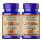 Puritan's Pride Vitamin C 500 mg 2x30 Çiğnenebilir Tablet