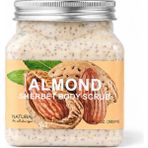 Purivo Almond Sherbet Body Scrub Badem Özlü Vücut Peelingi 500 ml – Nemlendirici ve Arındırıcı Vücut Bakımı