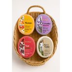 Purlavie PEKPLUS Doğal Süngerli Sabun 100GR. 4'lü Paket (Mango, Lavanta, Nar ,Keçi Sütü katkılı)