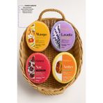 Purlavie PEKPLUS Doğal Süngerli Sabun 100GR 4'lü Paket (Mango,Lavanta,Nar,Amber katkılı)