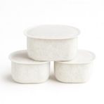 Purmed - 2lt / 65OZ (W300/W500) Evcil Hayvan Su Sebili Uyumlu Pamuk, Karbon Filtresi - 6X3CM 3'lü Paket
