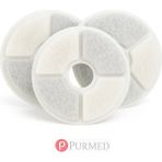 Purmed Aquata ile Uyumlu Aktif Karbon ve Iyon Teknolojili, Su Yumuşatıcı Özellikli, Pamuk ve Reçine Filtreli, 128X35MM Çap