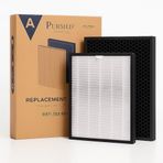 Purmed Fakir Luminoso Smart Uyumlu Filtre – True HEPA + Aktif Karbon | 2‑Aşamalı Hava Temizleyici Yedek Parça |%99,97 Partikül & Koku Giderici