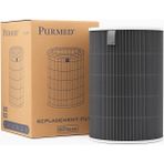 Purmed Xiaomi Mi 1 / Mi 2 / Mi 3 / Mi Pro Air Purifier Uyumlu Gri H13 HEPA + Karbon Filtre – RFID Çipli Yedek Filtre